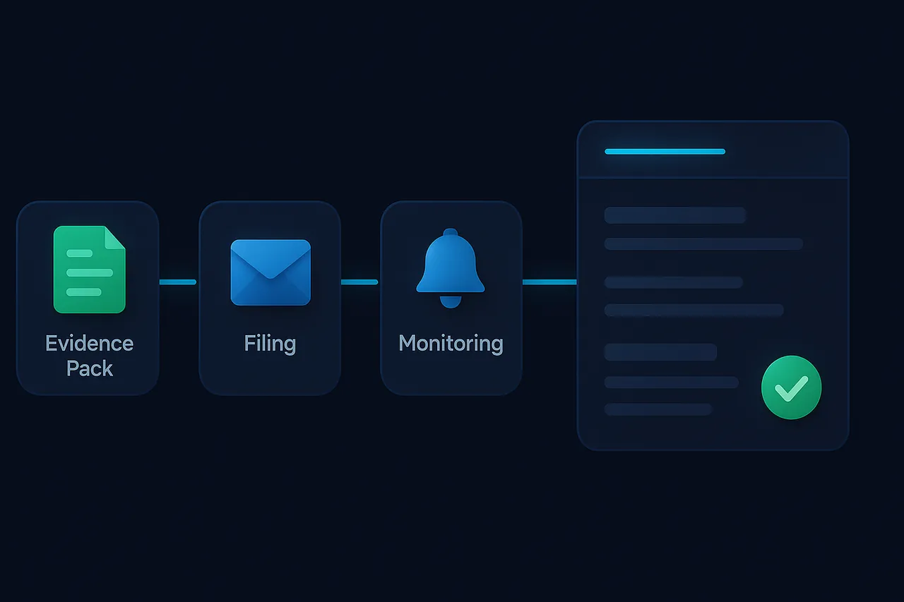 Instagram account takedown guide hero — IP and content removal through Meta's official channels.