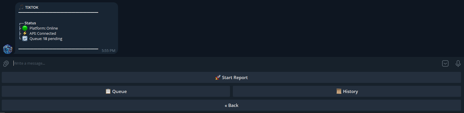 TikTok mass report bot interface dashboard showing how mass reporting tiktok actually works in 2026.
